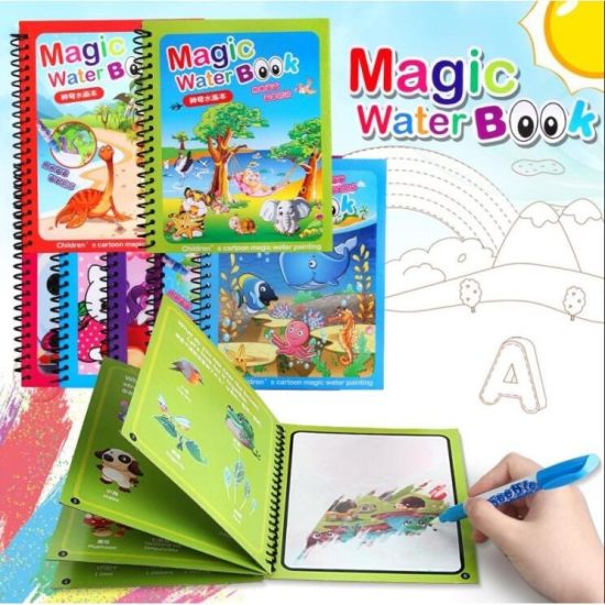 Magic Water Coloring Book Unlimited Fun with Drawing for Kids with Magical Water Doodle Pen