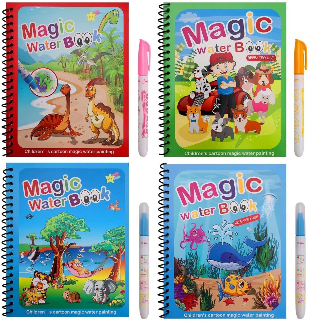 Magic Water Coloring Book Unlimited Fun with Drawing for Kids with Magical Water Doodle Pen