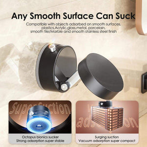 Suction cup product with text on a textured background